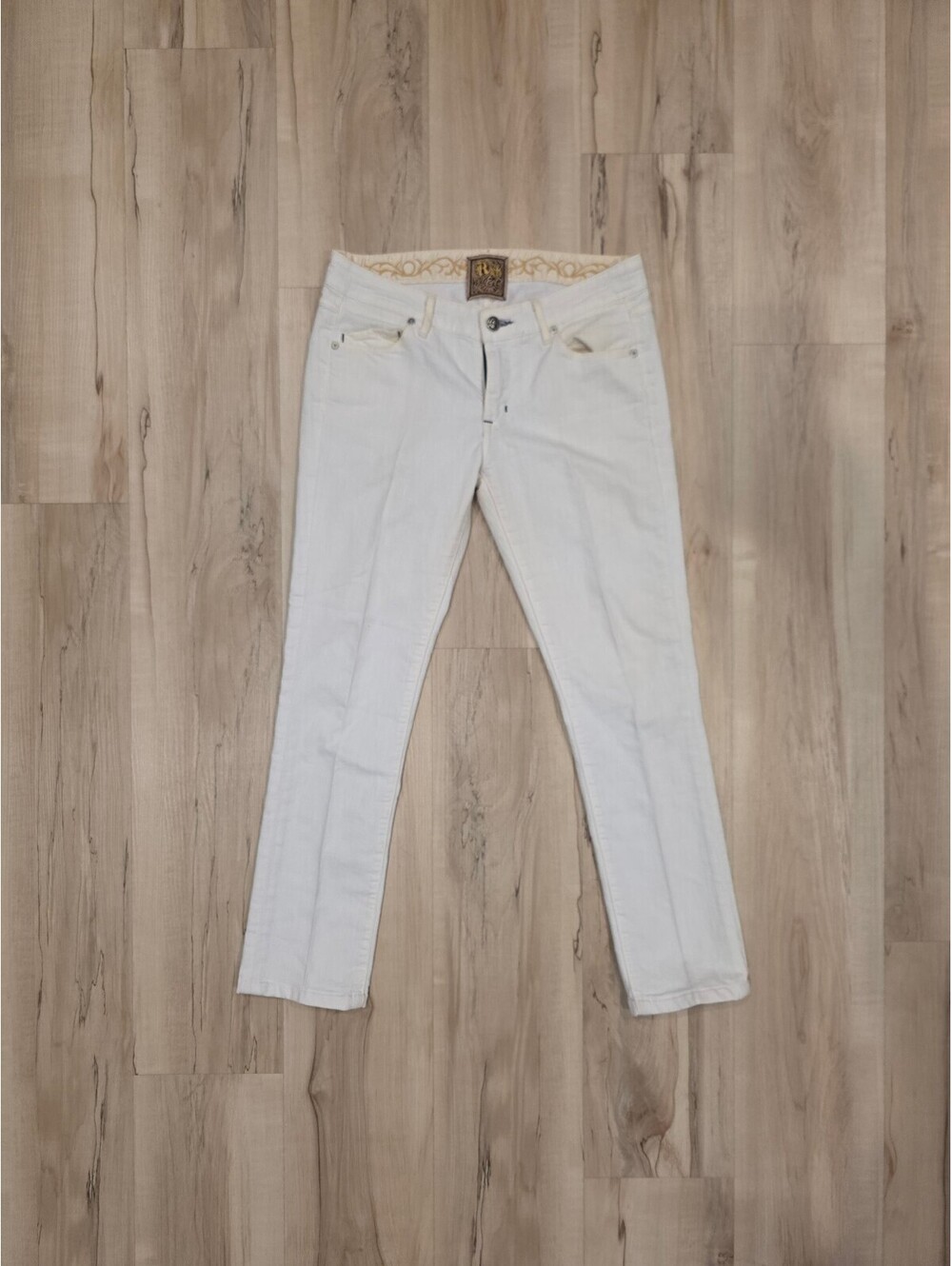 Rich & Skinny White Skinny Jeans Size 27